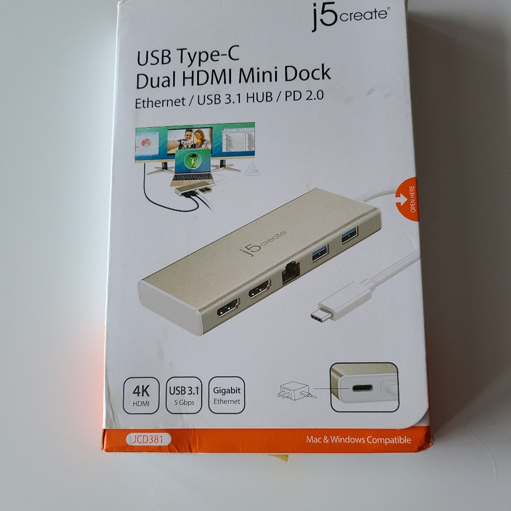 J5 Create USB type C mini dock